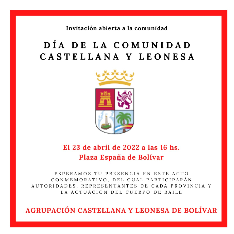 Conmemoración del Día de Castilla y Leon